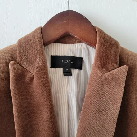 J. Crew velvet Parke Blazer 0 - Picture 2 of 15